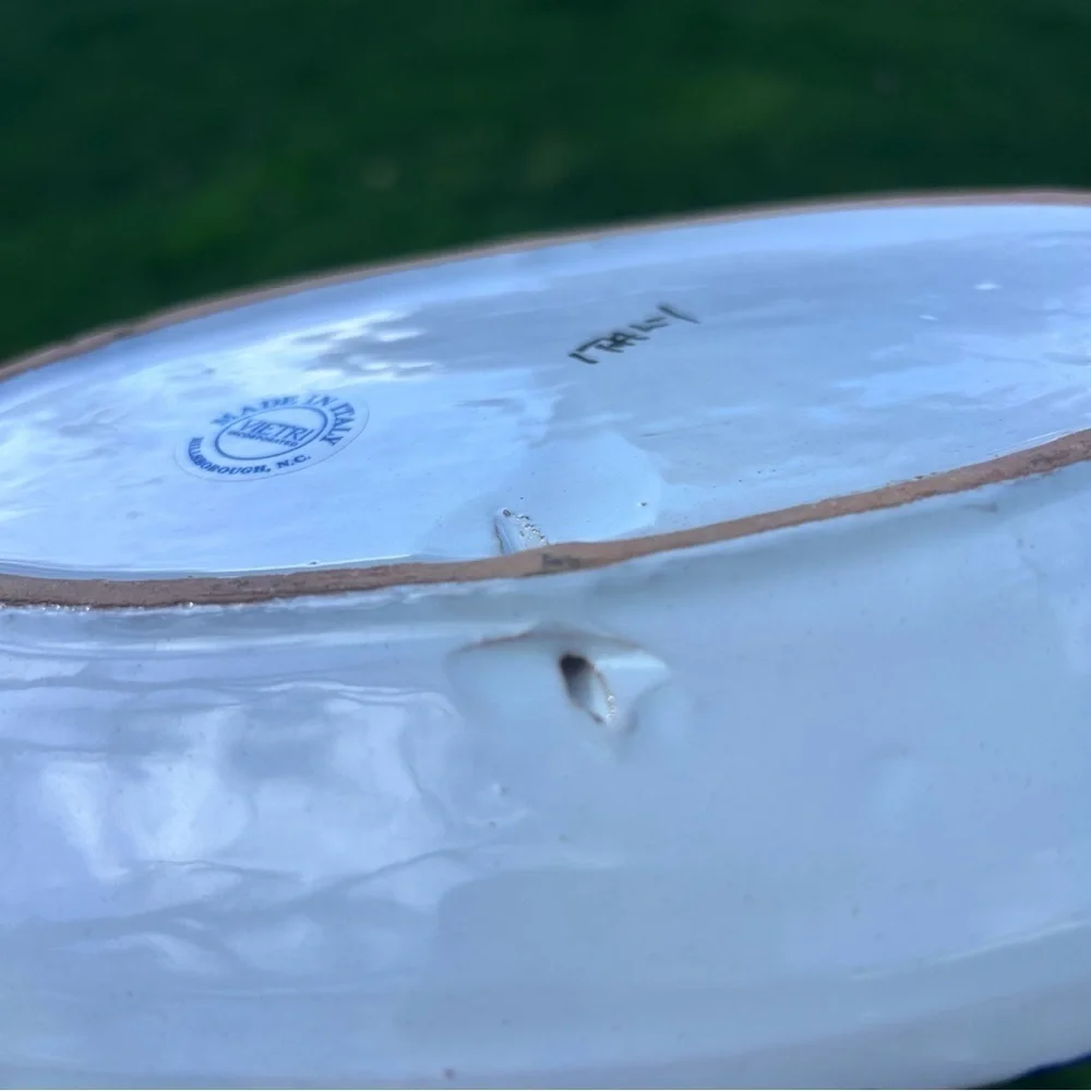 Vietri Hand Painted Fish Platter | 10 1/2